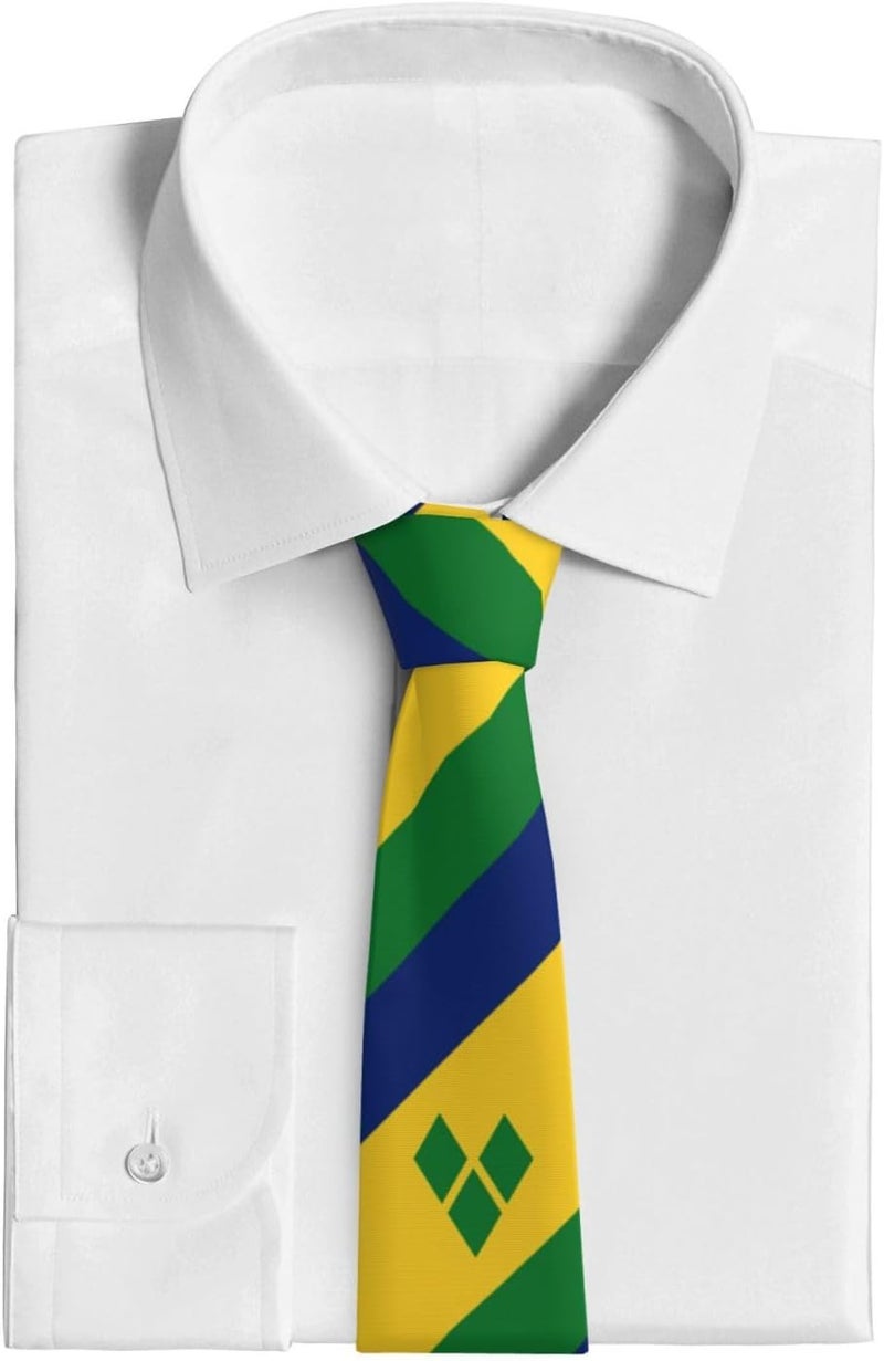 AKMCBSH National Flags Tie Comfortable Soft Novelty Necktie Unisex for Weddings Party Birthday Gift - Image 5